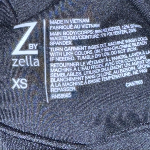 Z By Zella Maternity Leggings Over the Bump Black XSmall - Picture 10 of 12